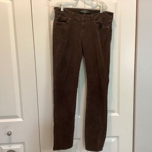 Lucky Brand brown corduroy skinny jeans